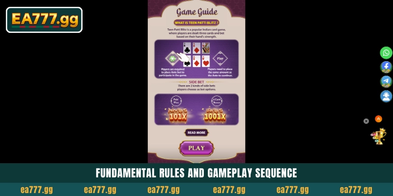 EA77-এ Teen Patti KingMaker রিয়েল মানি গেম খেলুন 6 Fundamental rules and gameplay sequence