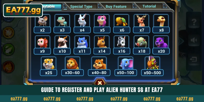 EA77-এ High RTP ফিশিং গেম Alien Hunter SG খেলে বিশাল Win করুন 6 Guide to register and play Alien Hunter SG at EA77