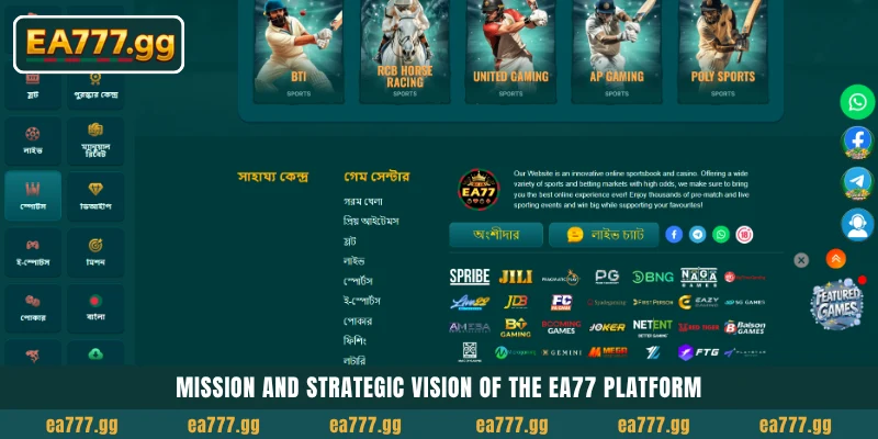 About EA77 4 Mission and strategic vision of the EA77 platform