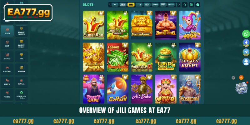 EA77 প্ল্যাটফর্মে Jili Games: বাংলাদেশের টপ Slot প্রোভাইডারের ওভারভিউ 3 Overview of Jili Games at EA77