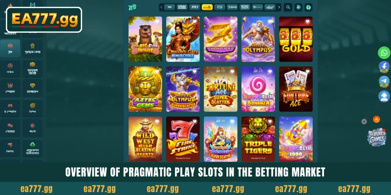 EA77-এ বড় Jackpots জেতার জন্য সেরা Pragmatic Play Slots 3 Overview of Pragmatic Play Slots in the betting market