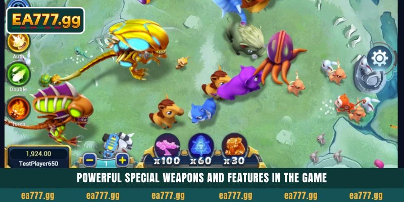 EA77-এ High RTP ফিশিং গেম Alien Hunter SG খেলে বিশাল Win করুন 5 Powerful special weapons and features in the game