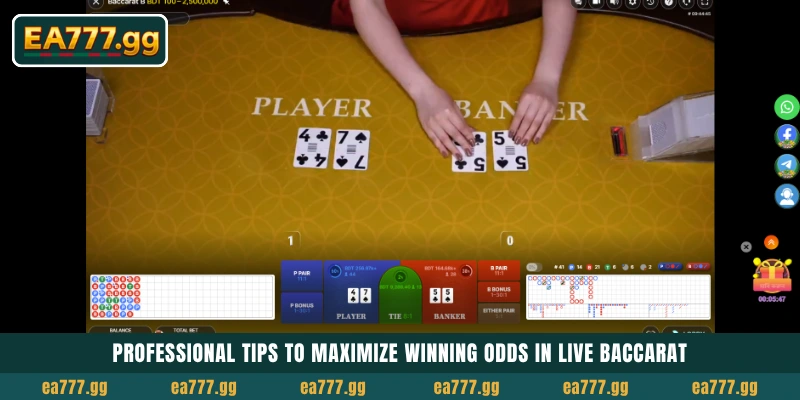 EA77-এ Live Baccarat খেলুন: রিয়েল টাইমে রিয়েল মানি জিতুন 5 Professional tips to maximize winning odds in Live Baccarat