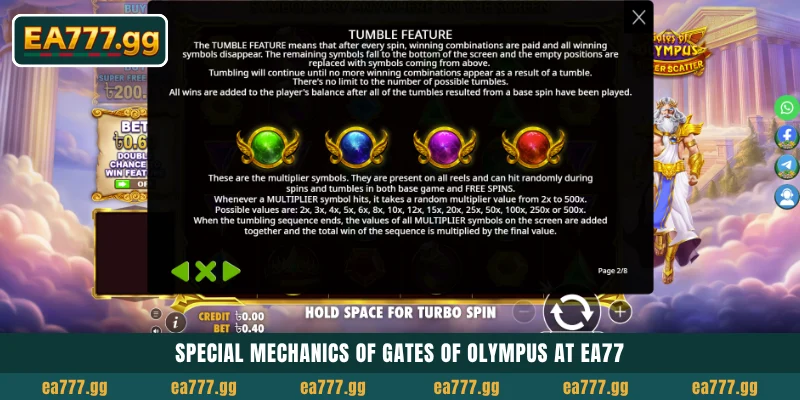 EA77 Casino-তে Gates of Olympus খেলে ম্যাসিভ Multipliers জিতে নিন 5 Special mechanics of Gates of Olympus at EA77