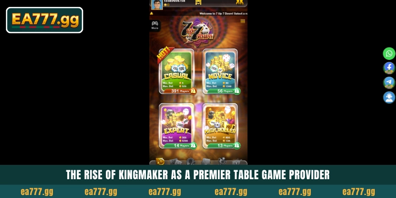 EA77 প্লেয়ারদের জন্য Kingmaker: পপুলার এশিয়ান Card Games প্রোভাইডার 3 The rise of Kingmaker as a premier table game provider